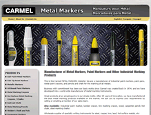 Tablet Screenshot of metal-markers.com